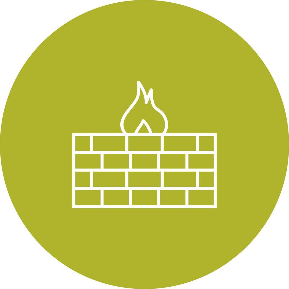 Unique Firewall Vector Icon