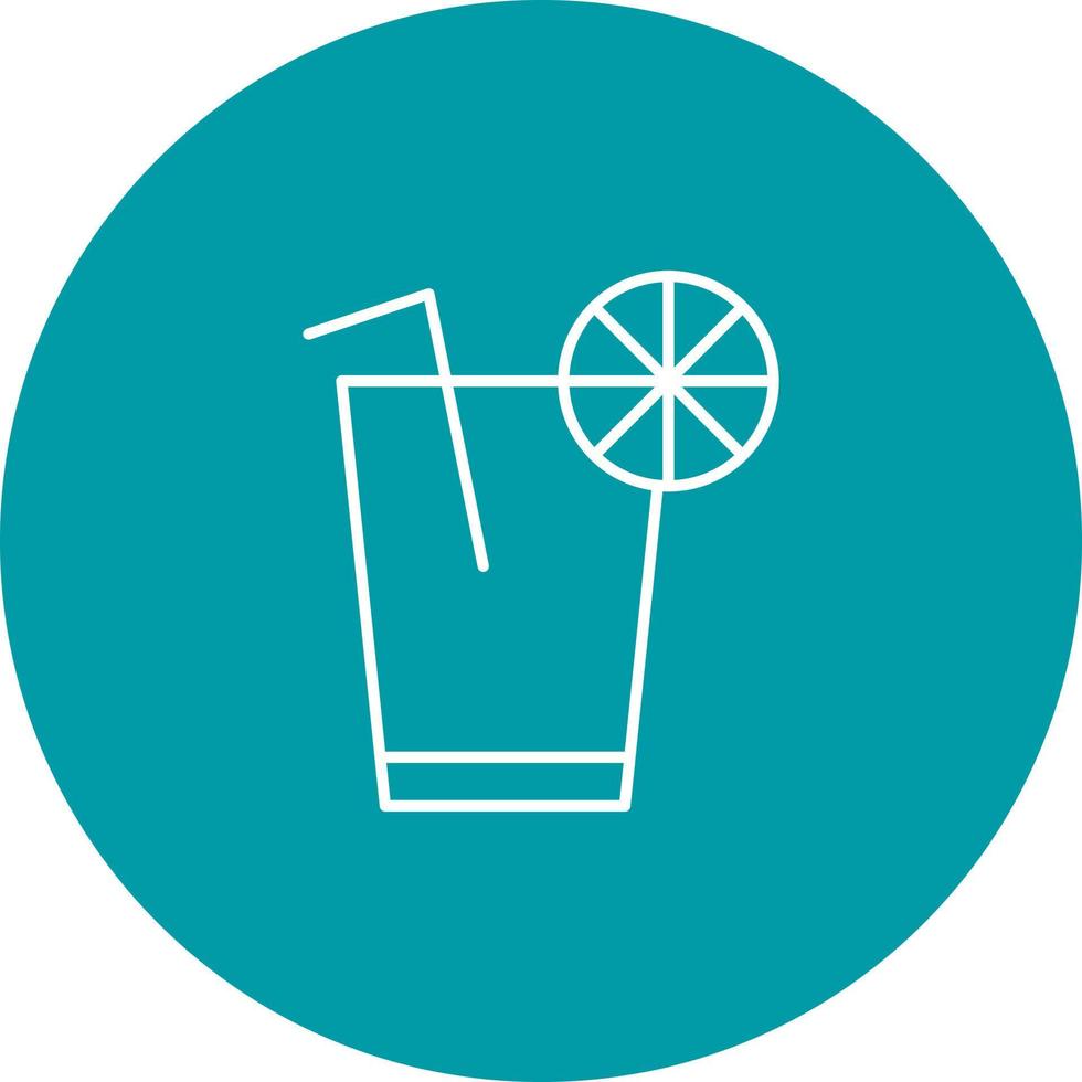 Unique Lemon Juice Vector Icon