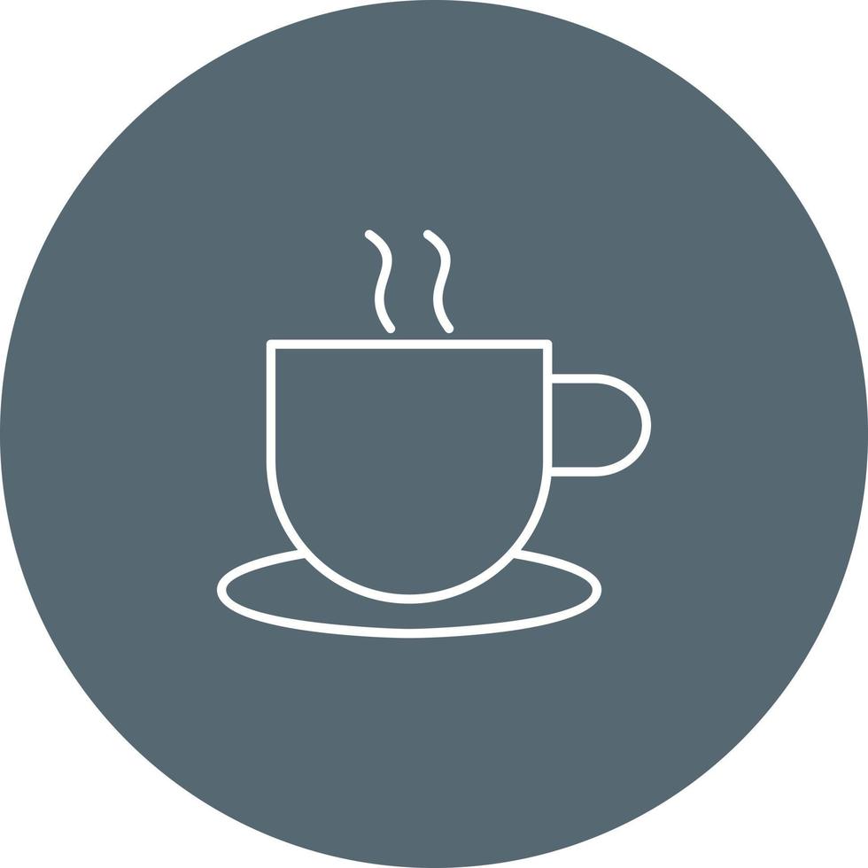 icono de vector de café caliente único