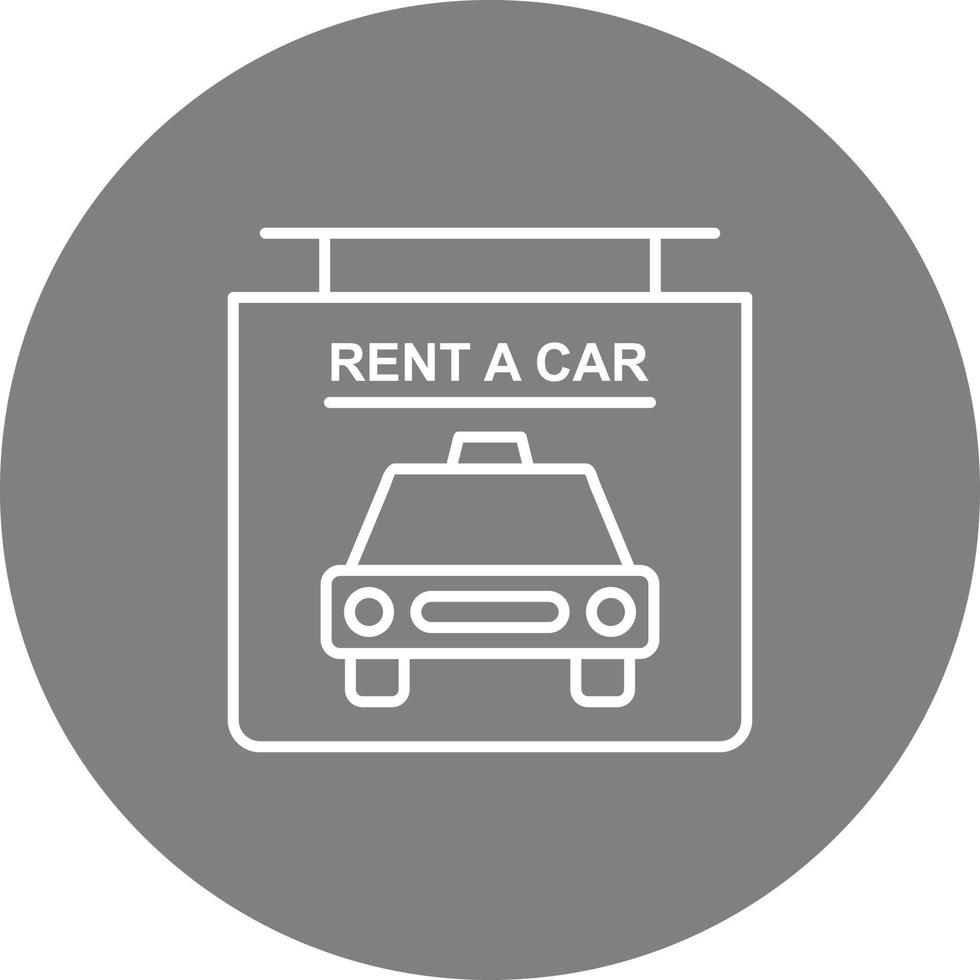 Rent a Car Vector Icon