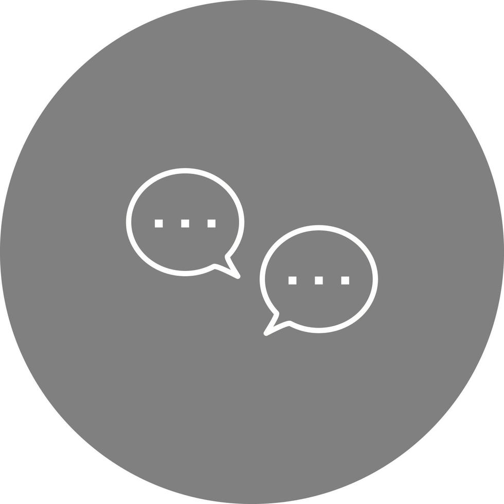 Unique Conversation Bubbles Vector Icon