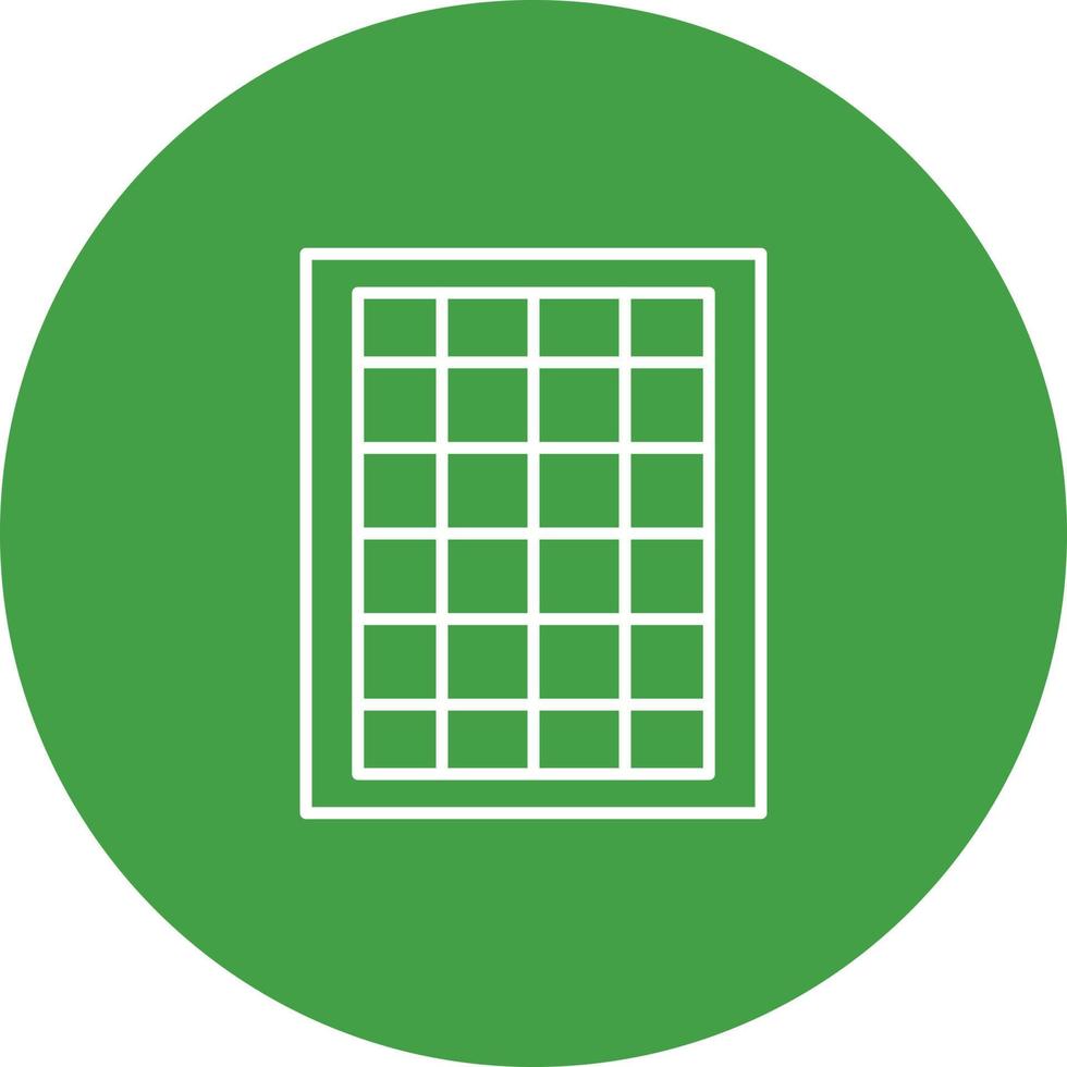 Table of Rates Vector Icon