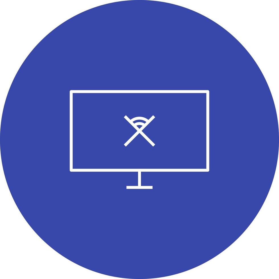 Unique Disconnected Network Vector Icon