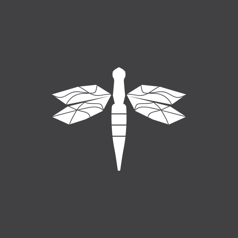 Dragonfly illustration icon vector