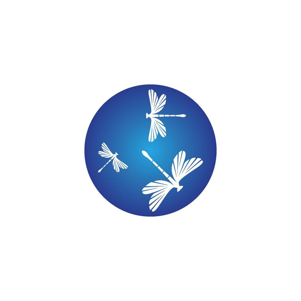 Dragonfly illustration icon vector