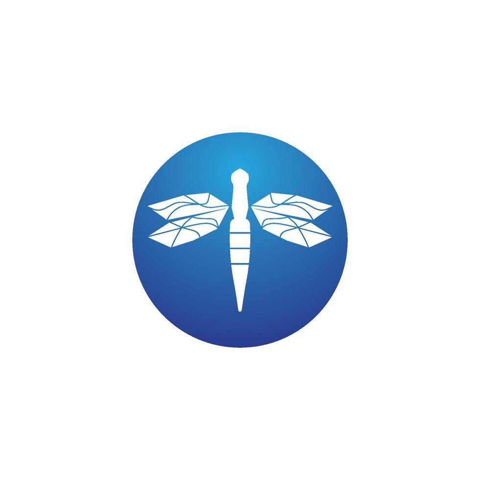 Dragonfly illustration icon vector