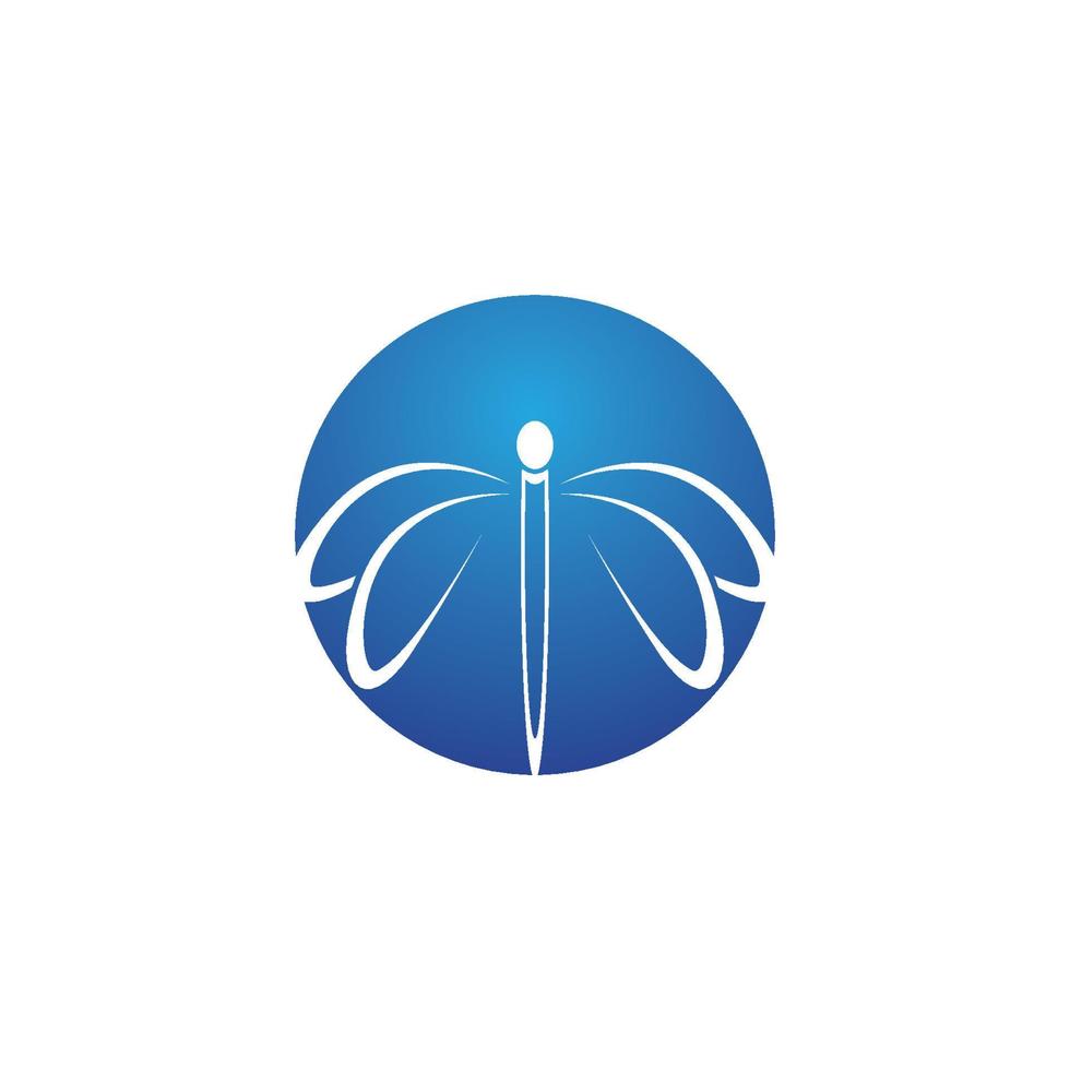 Dragonfly illustration icon vector