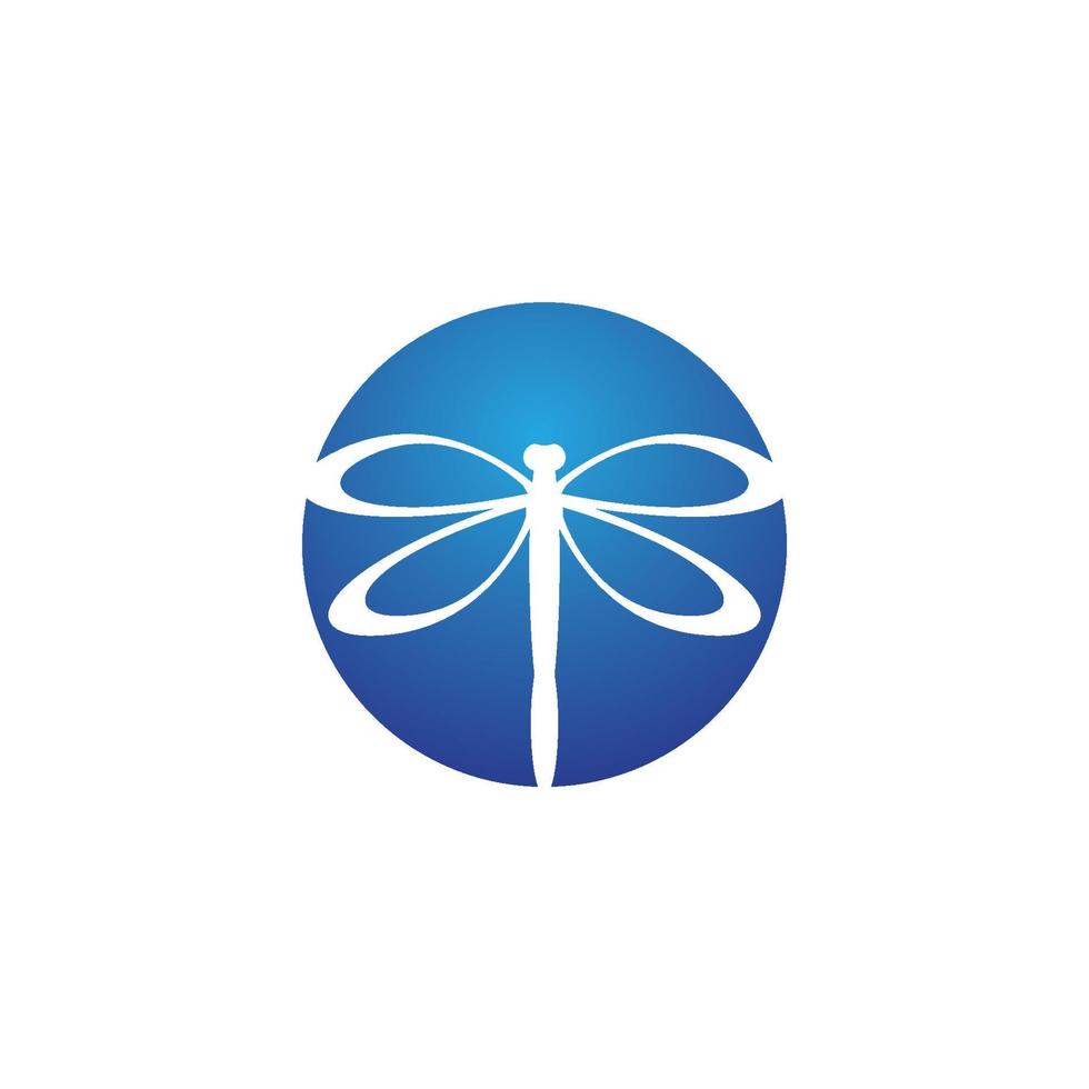 Dragonfly illustration icon vector