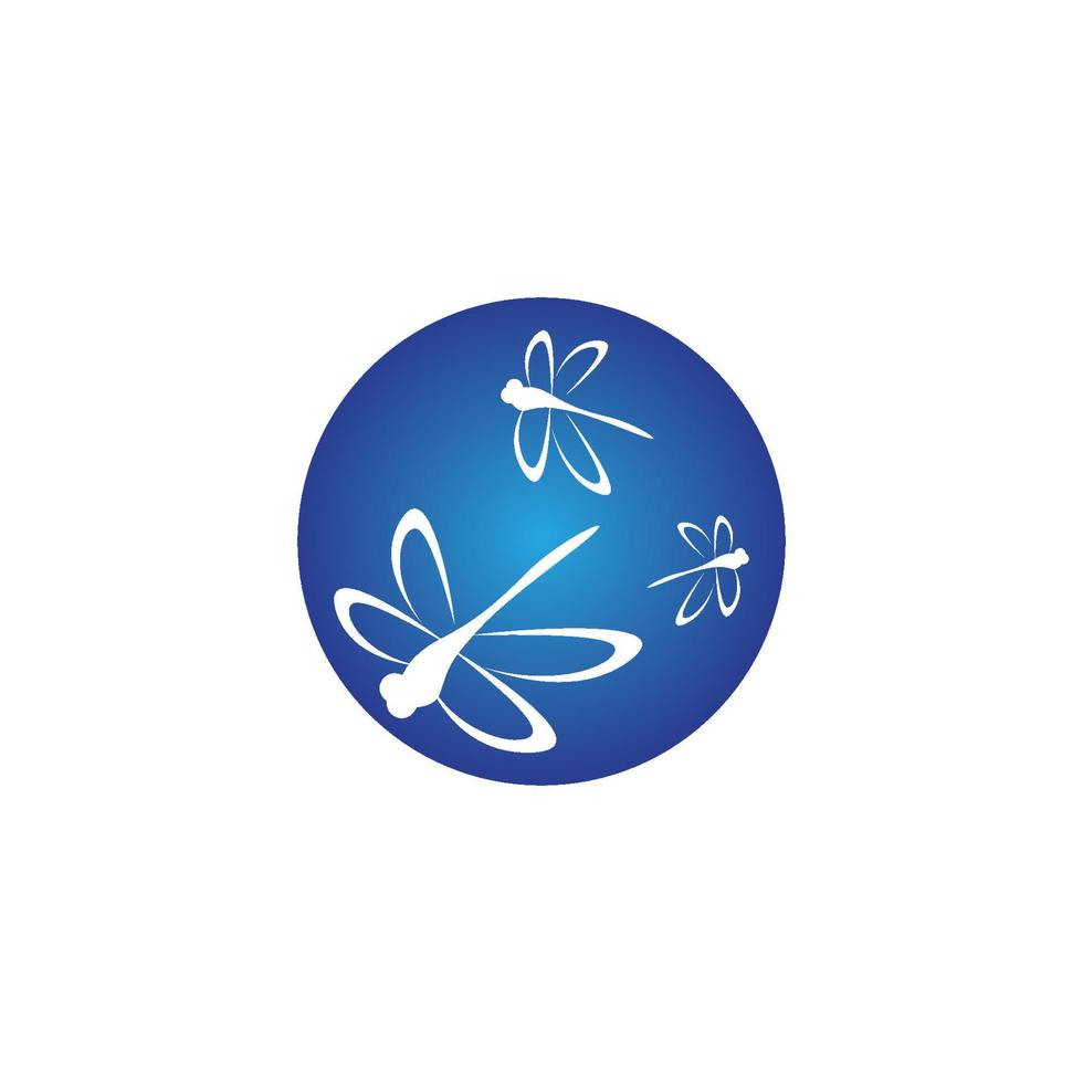 Dragonfly illustration icon vector
