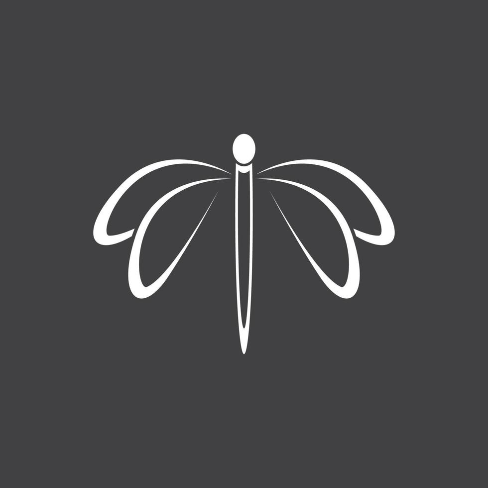 Dragonfly illustration icon vector