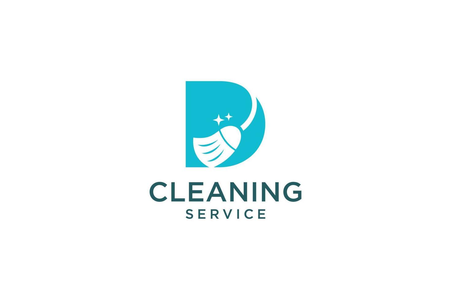 Letter D for cleaning clean service Maintenance for car detailing, homes logo icon vector template.