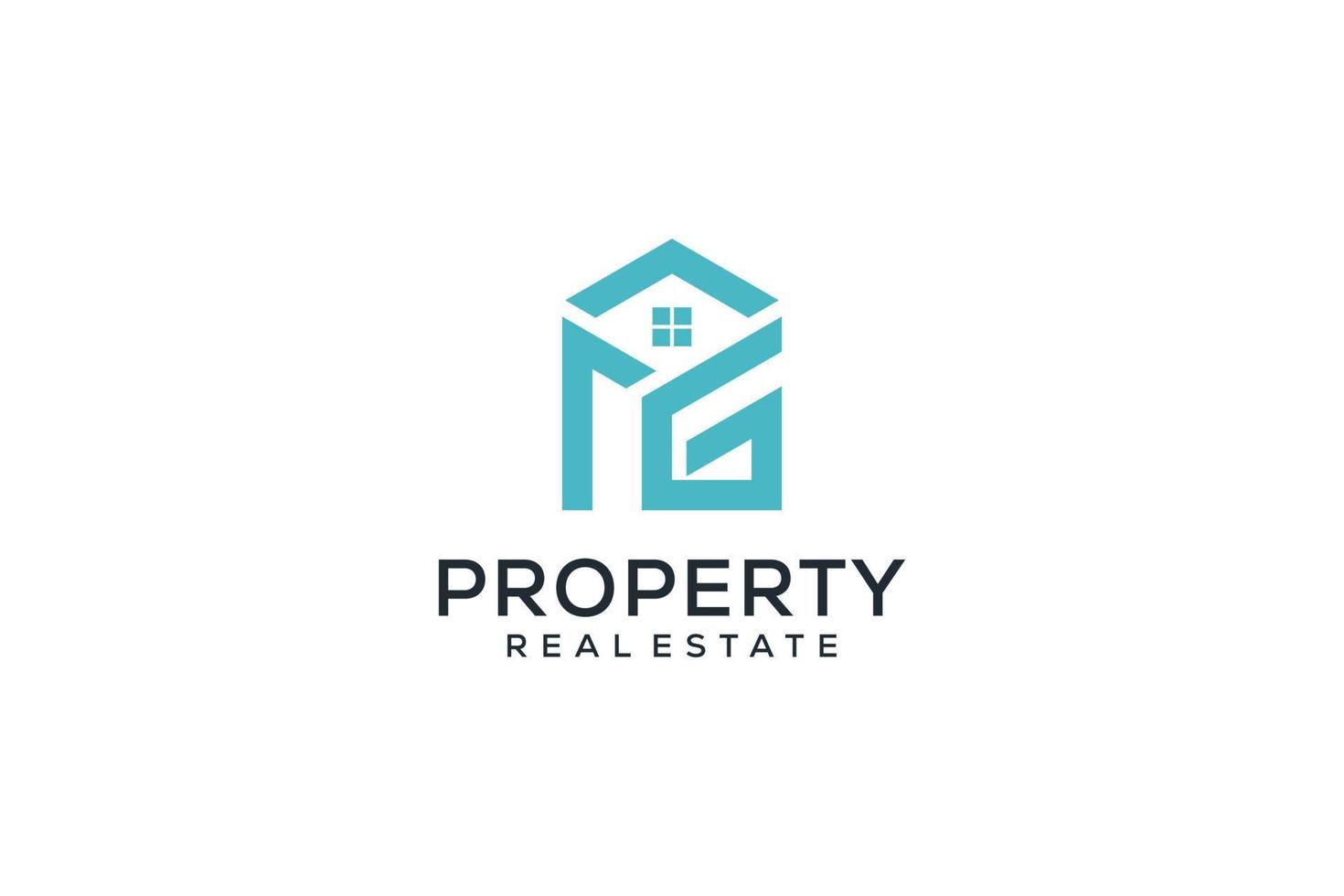 Letter G Real Estate Logo. Construction Architecture Building Logo