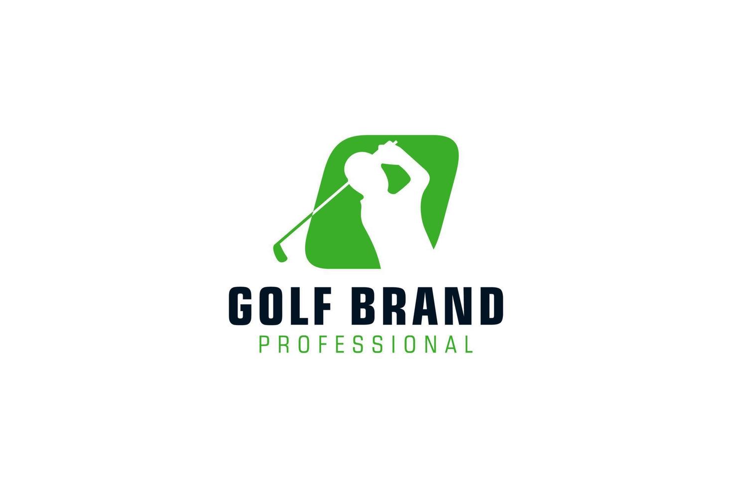 letra o para la plantilla vectorial de diseño del logotipo de golf, etiqueta vectorial de golf, logotipo del campeonato de golf, ilustración, icono creativo, concepto de diseño vector
