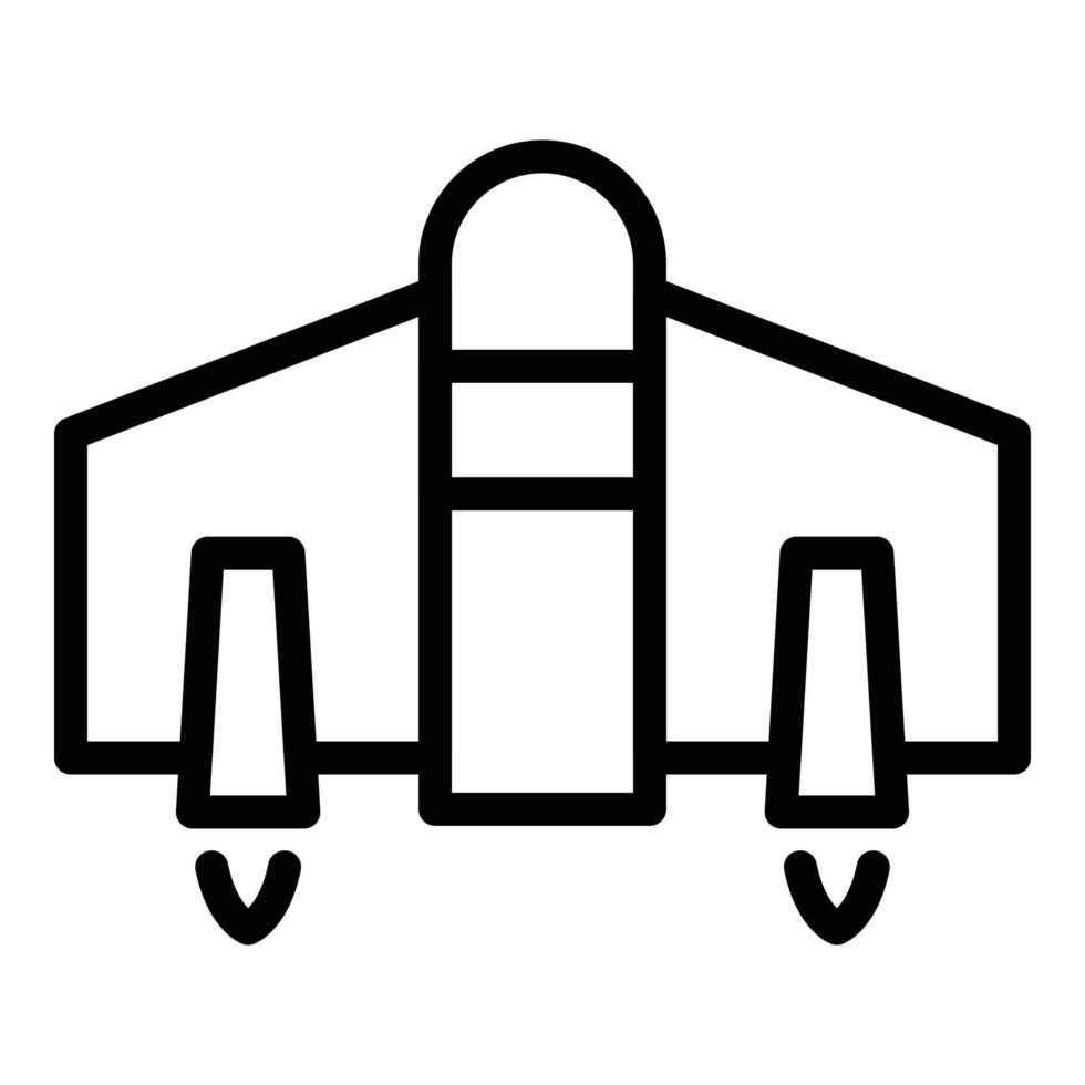 Fire jetpack icon outline vector. Work career vector