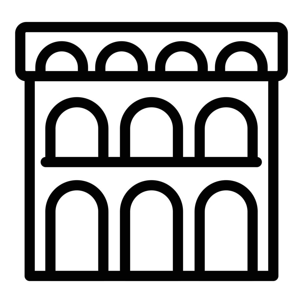 Zagreb arch icon outline vector. Map flag vector
