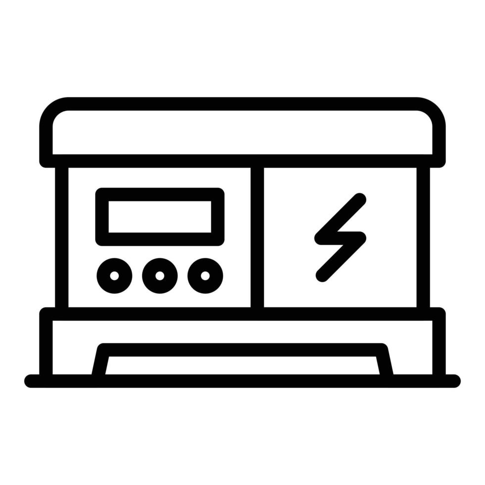 Petrol generator icon outline vector. Gas machine vector