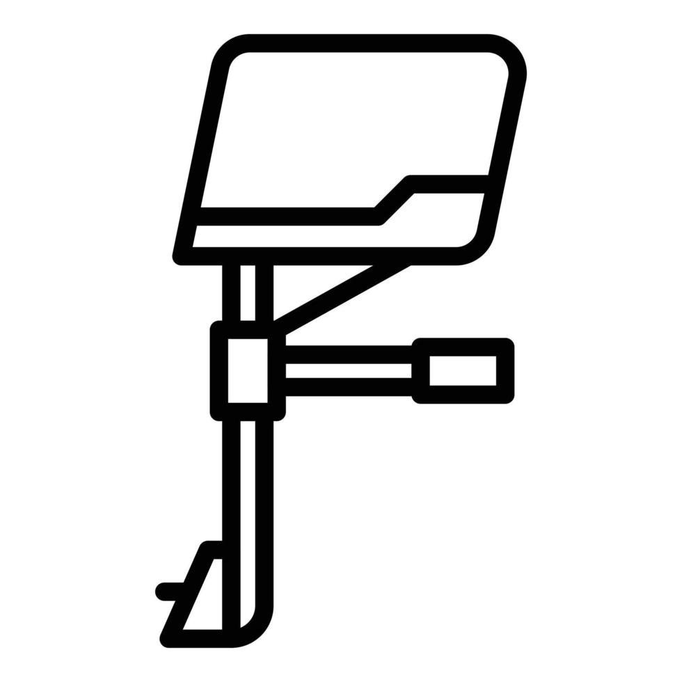 Boat engine icon outline vector. Motor outboard vector