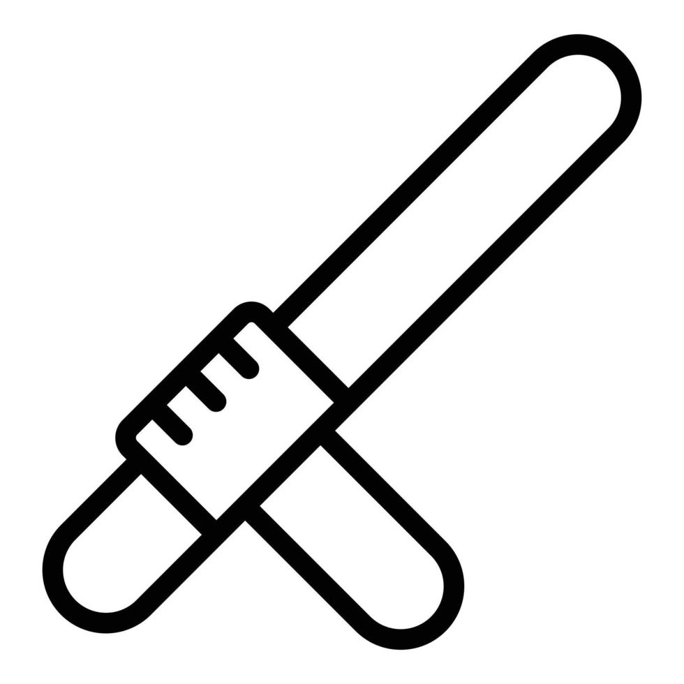 Officer tool icon outline vector. Security guard vector