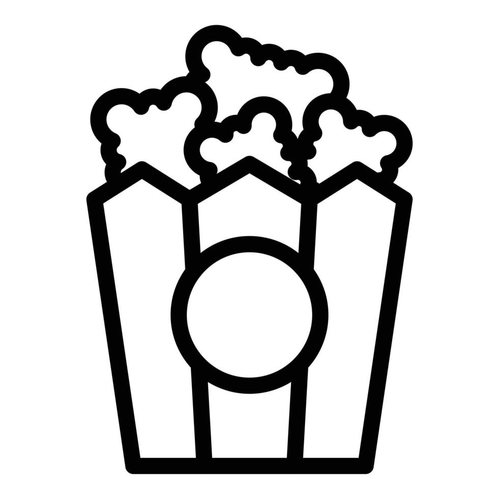 Fast food icon outline vector. Chicken nugget vector