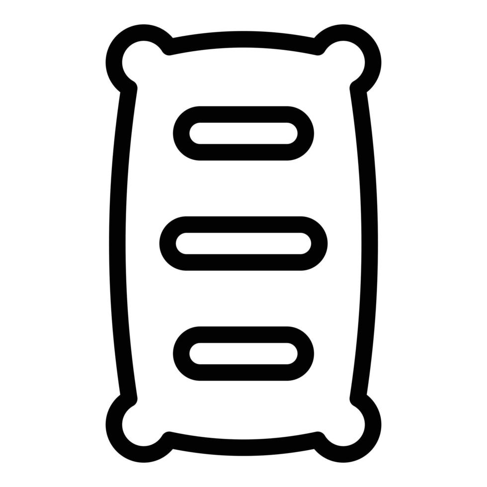 Hot meat icon outline vector. American food vector