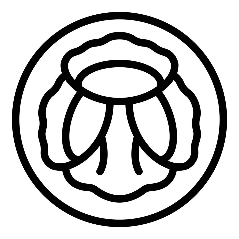 Lisbon food icon outline vector. Meal dish vector