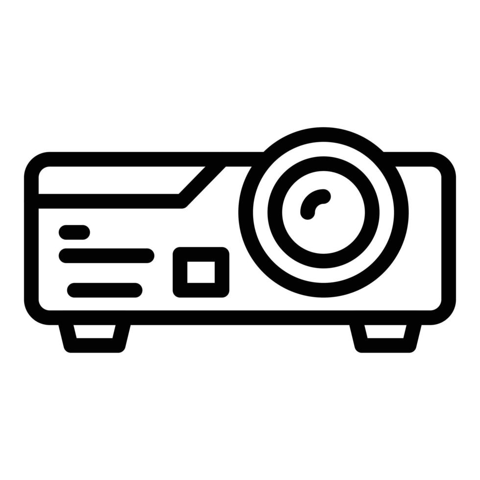 Cinema projector icon outline vector. Auto drive vector