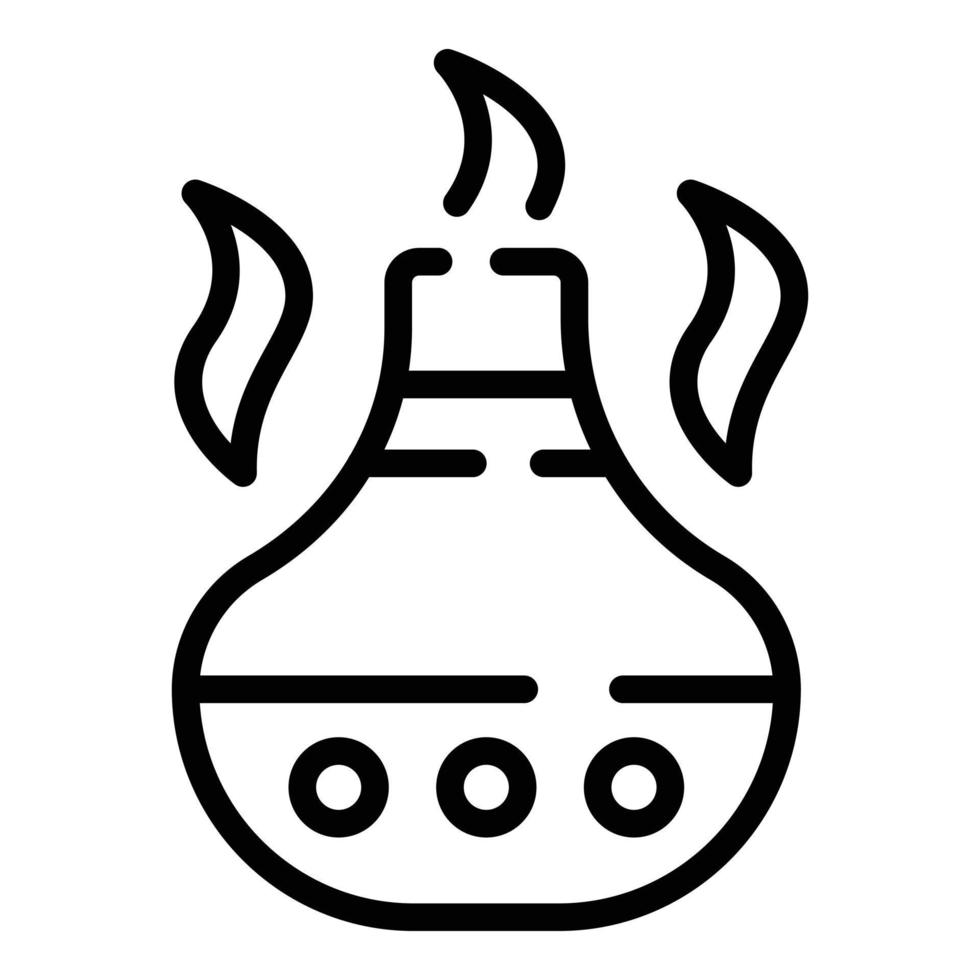 Hot tea pot icon outline vector. City travel vector