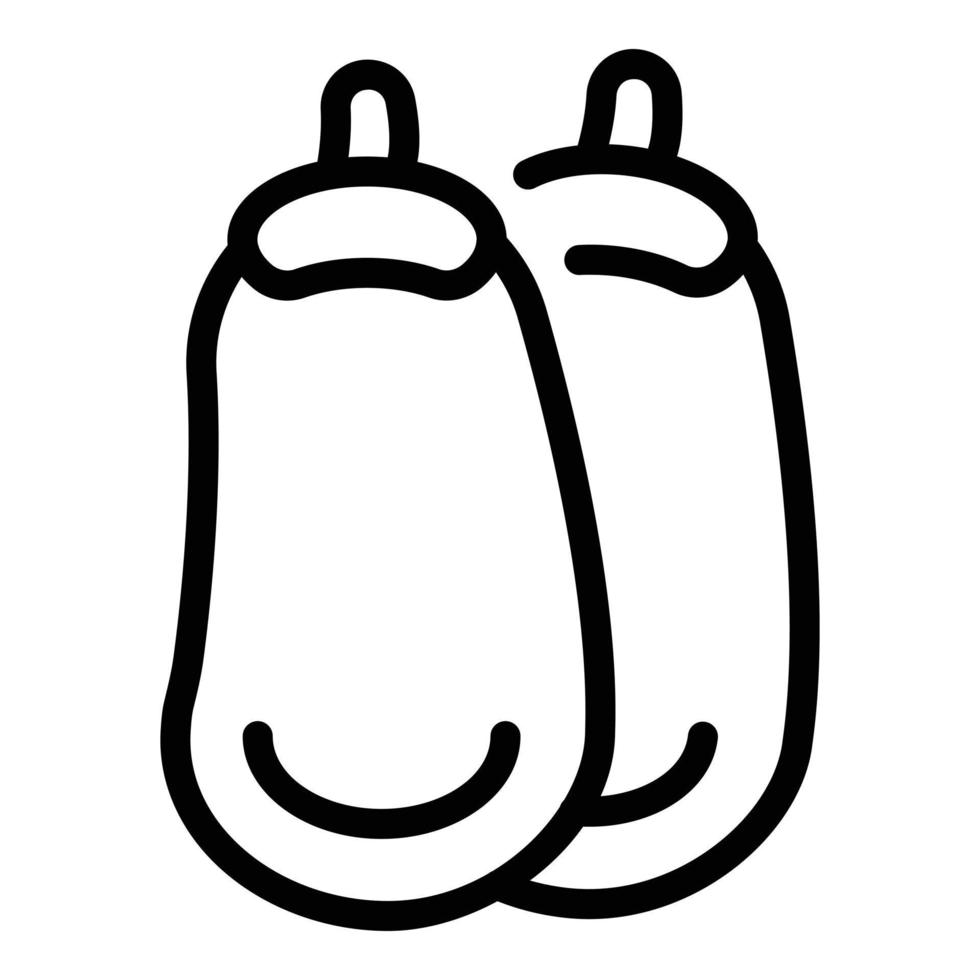 Fresh vegetables icon outline vector. Paleo diet vector