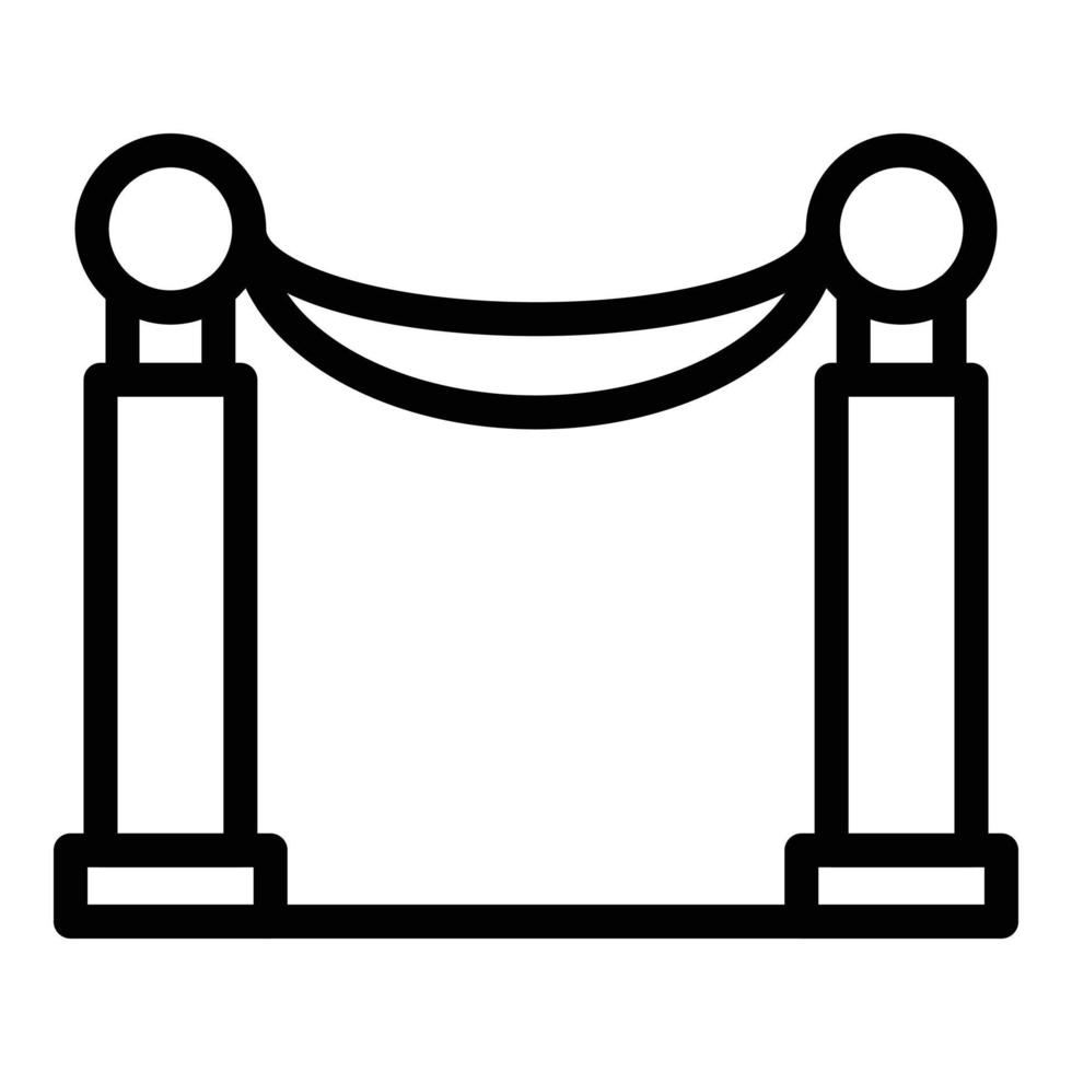 Cinema barrier icon outline vector. Car screen vector