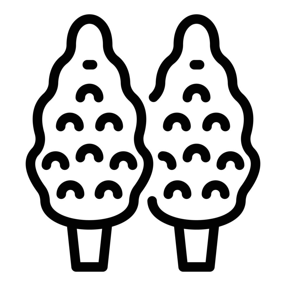 Croatia trees icon outline vector. Map flag vector