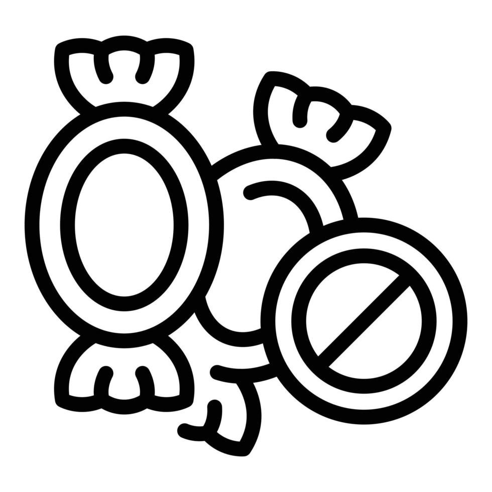 Bon bon icon outline vector. Paleo diet vector