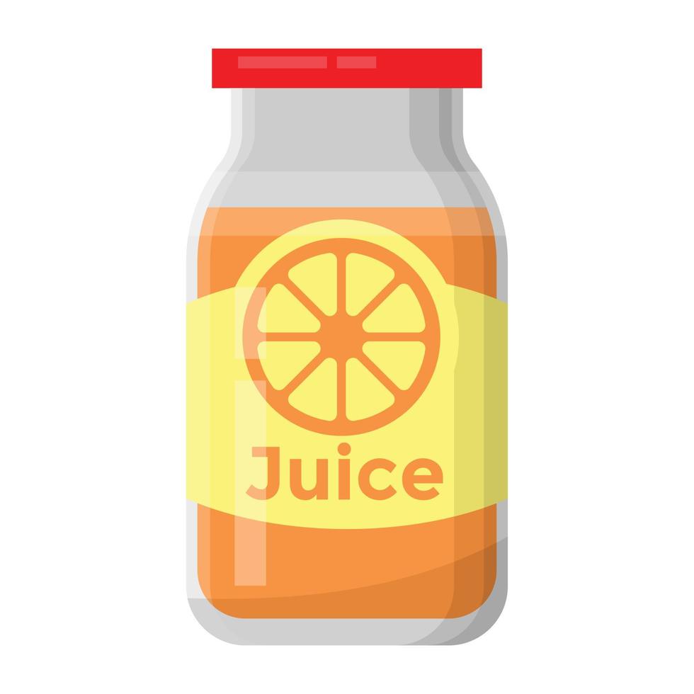 Trendy Orange Juice vector
