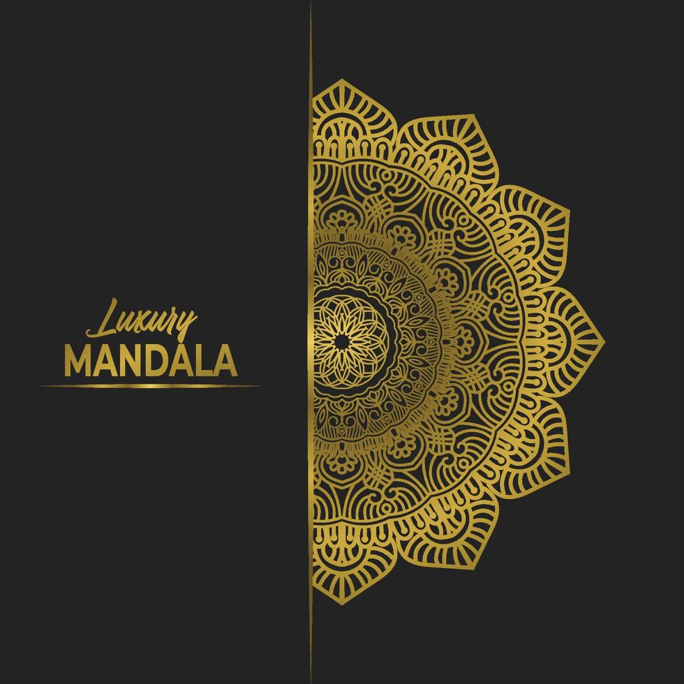 luxury ornamental mandala design background vector