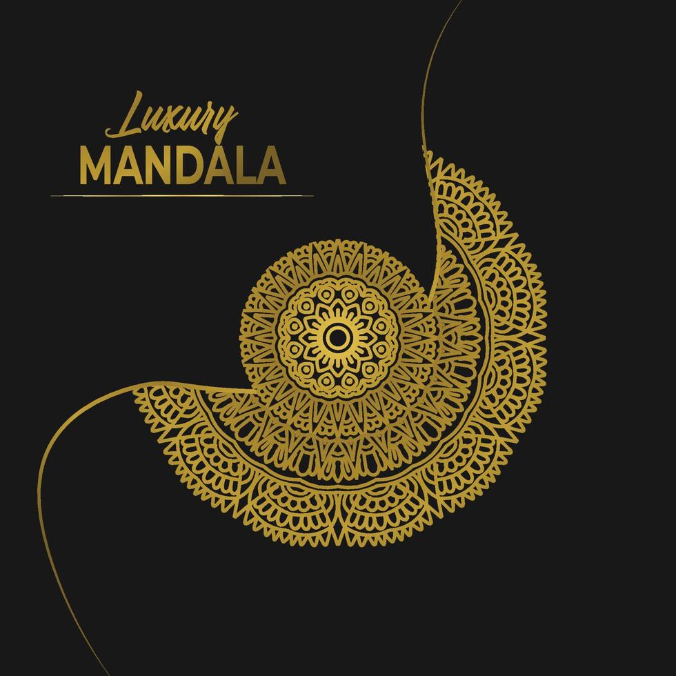 luxury ornamental mandala design background vector