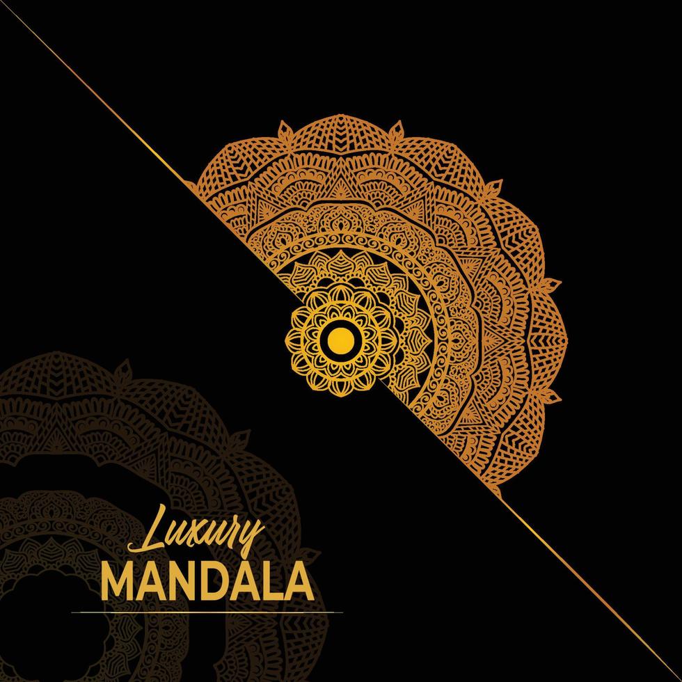 luxury ornamental mandala design background vector