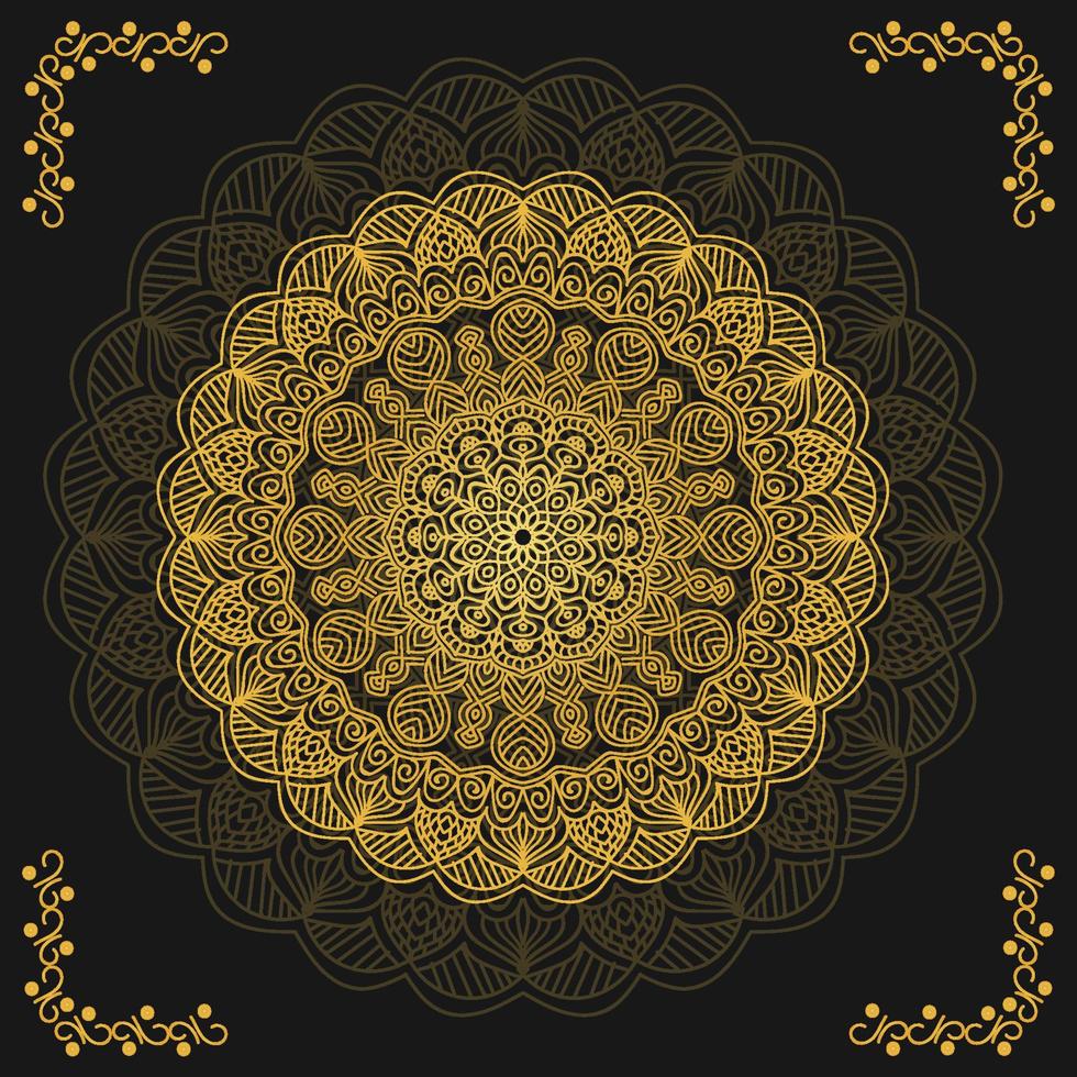 luxury ornamental mandala design background vector