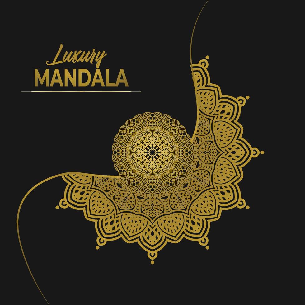 luxury ornamental mandala design background vector