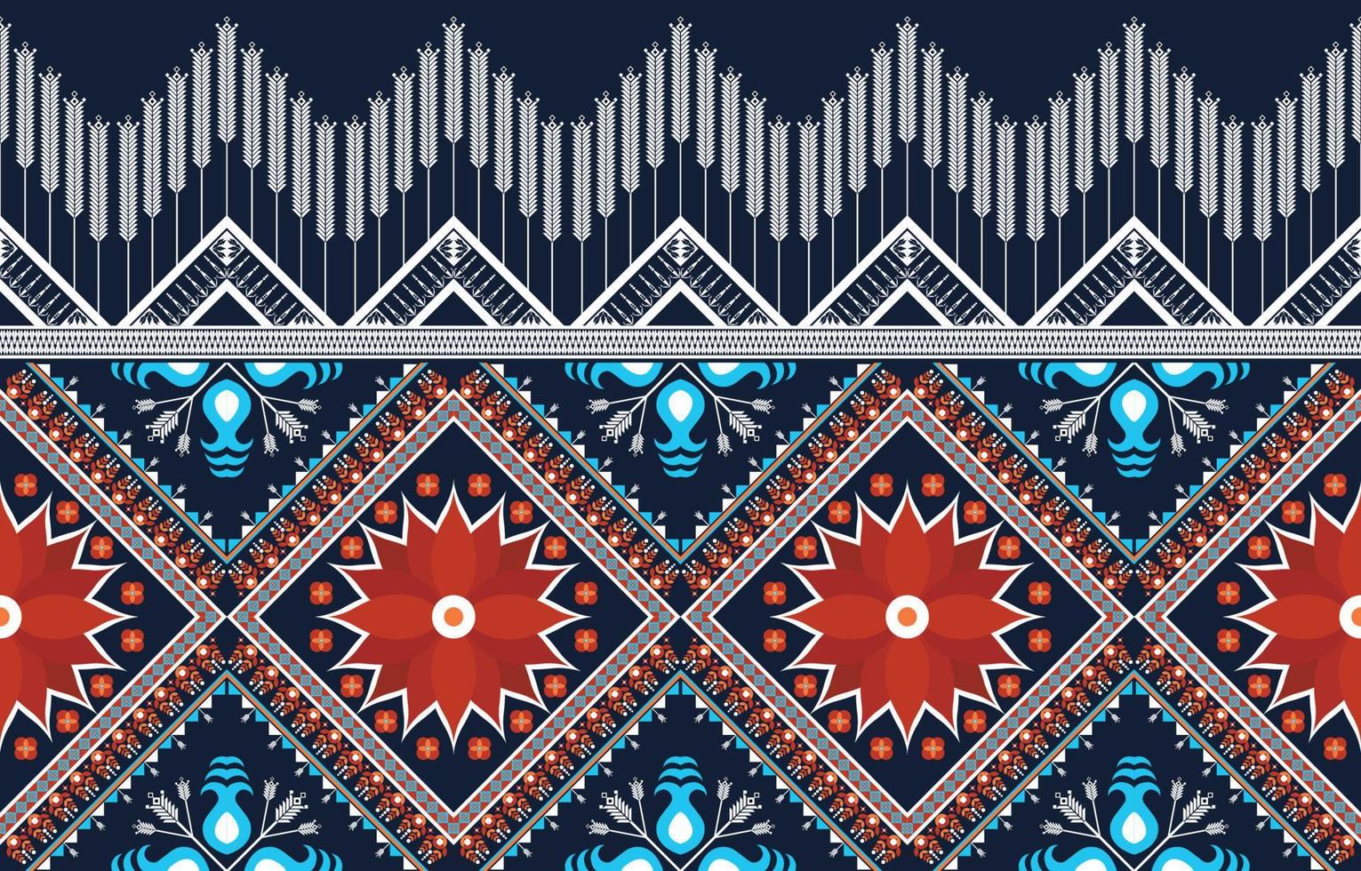 Abstract geometric ethnic native aztec pattern African Indian style seamless oriental traditional Design for fabric, curtain, background, carpet, wallpaper, clothing, wrapping, batik, textile Vector