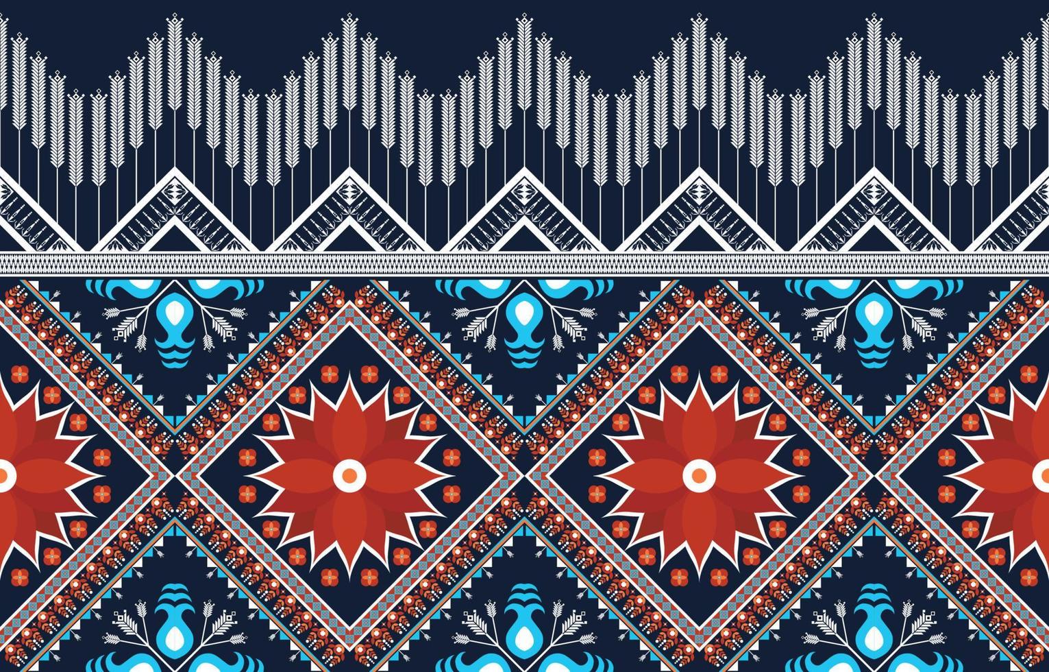 Abstract geometric ethnic native aztec pattern African Indian style seamless oriental traditional Design for fabric, curtain, background, carpet, wallpaper, clothing, wrapping, batik, textile Vector