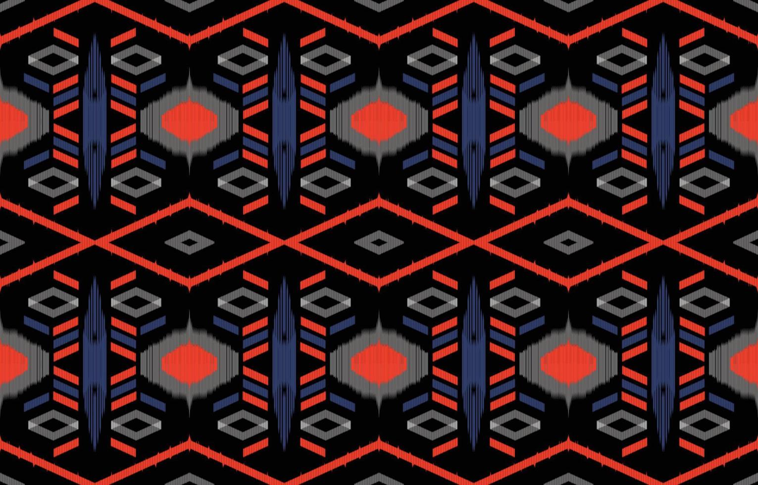 étnico navajo ikat patrón sin fisuras. fondo vectorial tribal con elementos folclóricos decorativos. impresión de arte geométrico abstracto azteca. diseño para alfombra, tapis, manta, papel pintado, ropa, tela, textil. vector