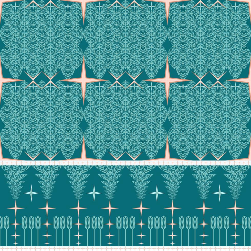 Abstract boho ethnic native aztec motif pattern seamless oriental traditional Creative design for fabric, curtain, background, carpet, wallpaper, clothing, wrapping, batik, textile Vector illustration