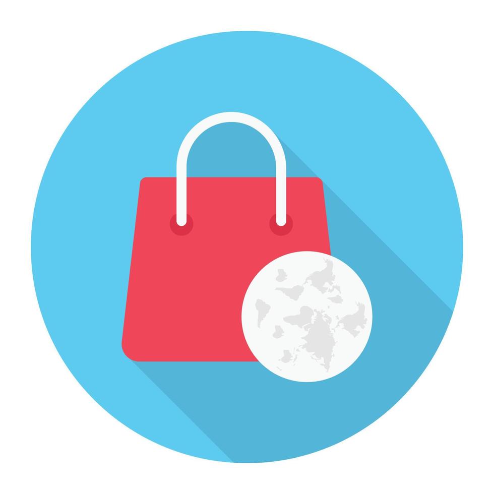 shopping bag vector illustration on a background.Premium quality symbols.vector icons for concept and graphic design.