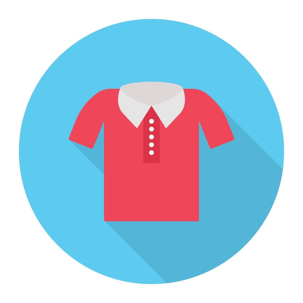 ilustración de vector de camisa en un fondo. símbolos de calidad premium. iconos vectoriales para concepto y diseño gráfico.