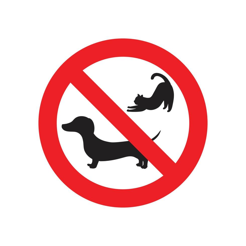 No pets sign vector