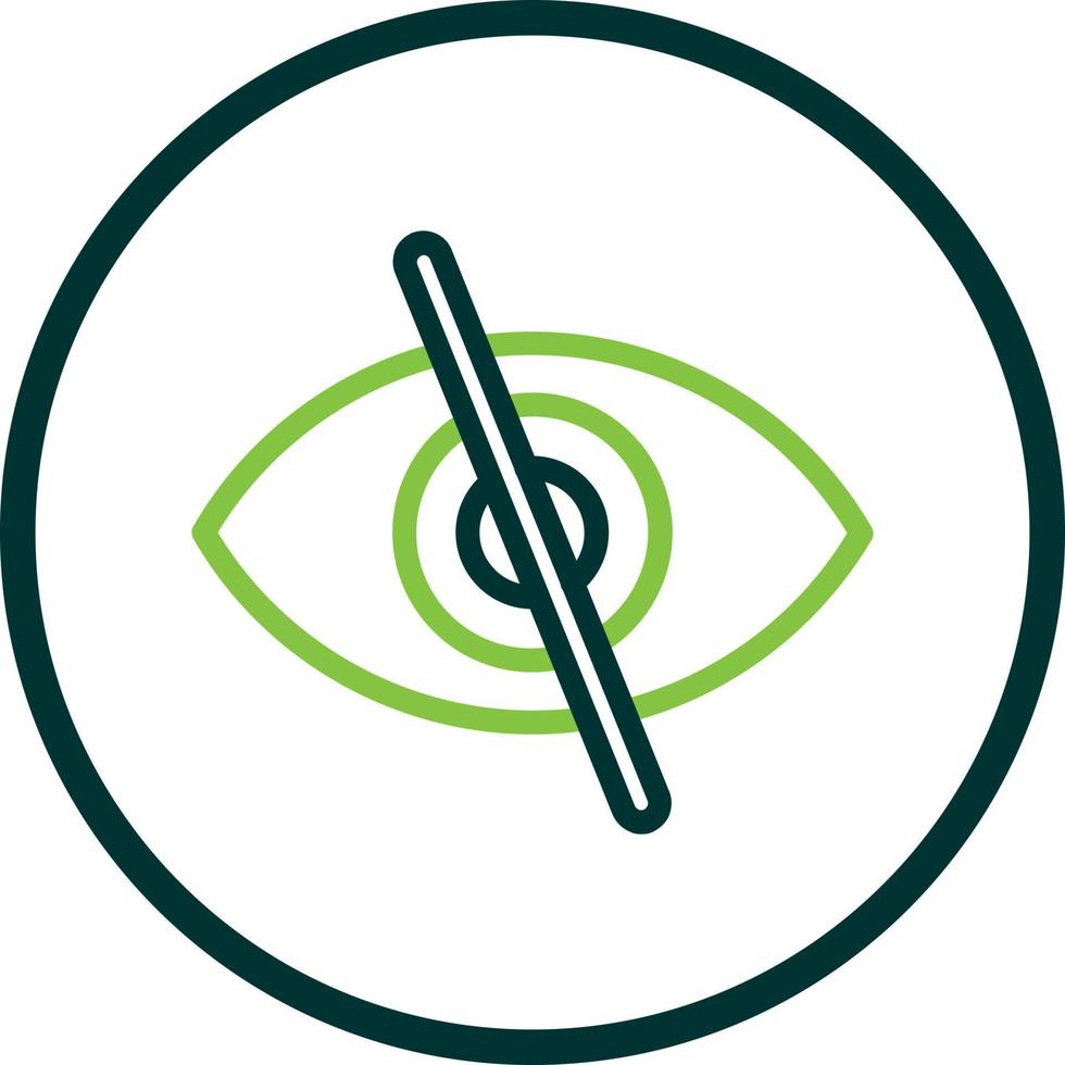 Eye Slash Vector Icon Design