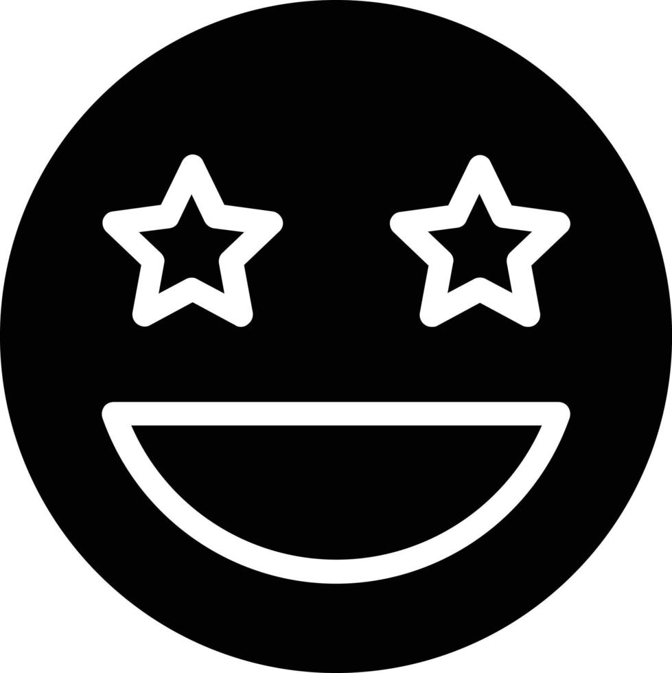 Grin Stars Vector Icon Design