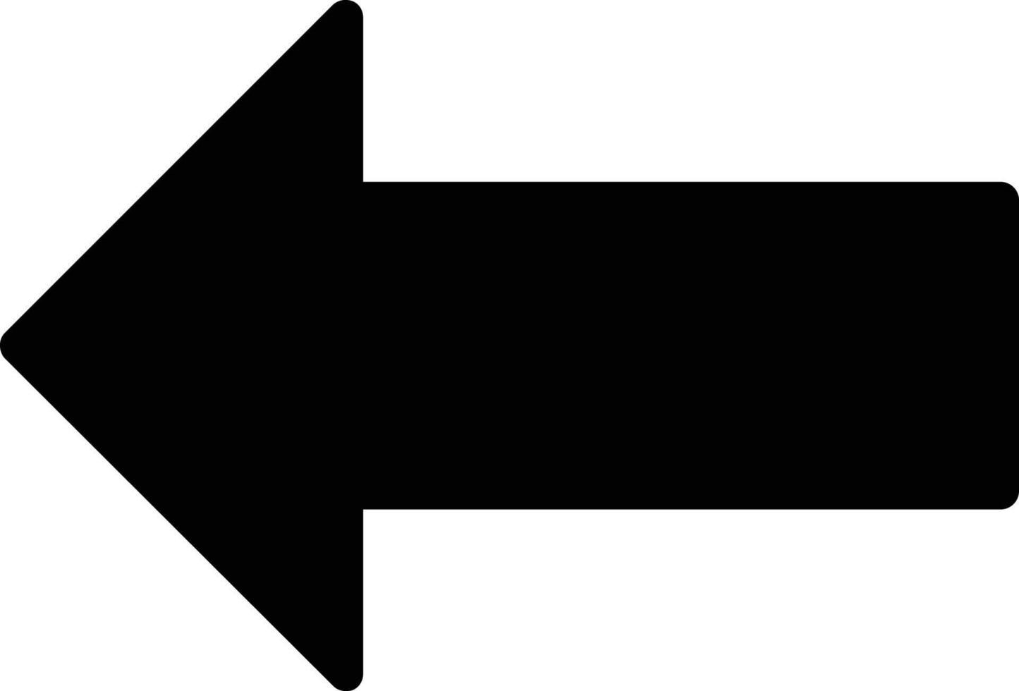 Long Arrow Alt Left Vector Icon Design