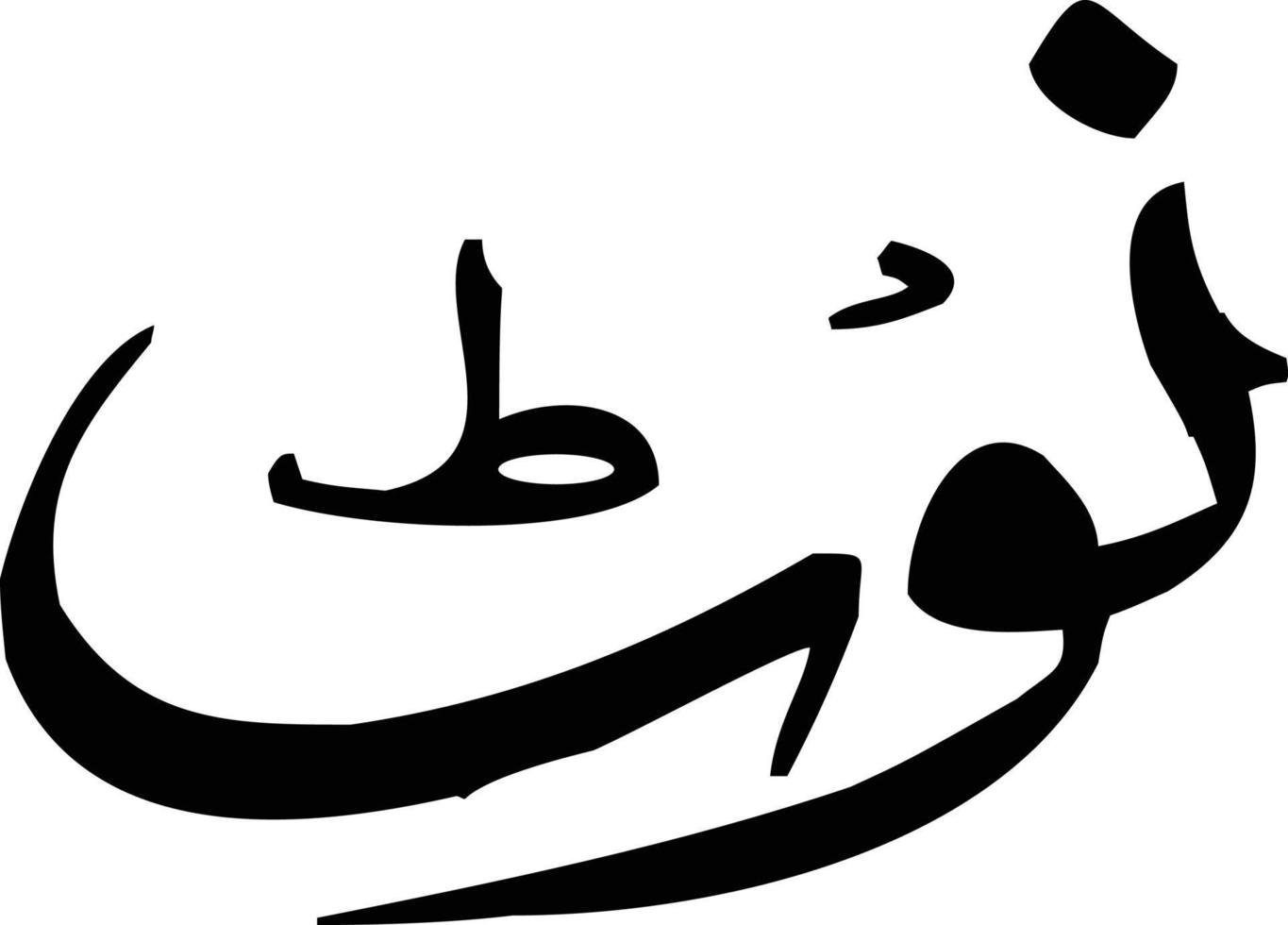 Not Islamic Urdu calligraphy Free Vector