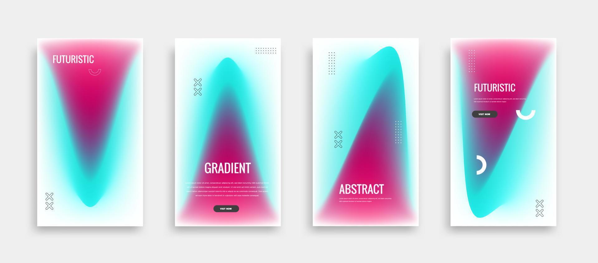 Creative futuristic Business social media post template vector
