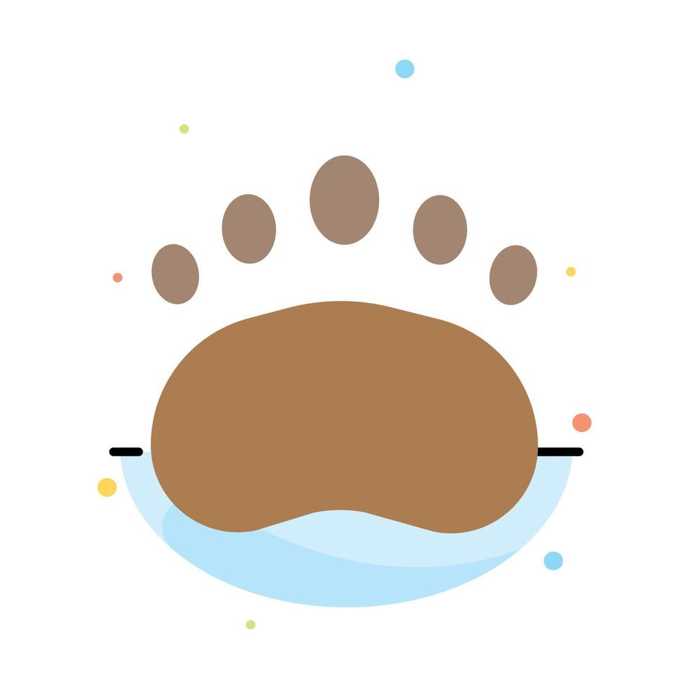 Badge Education Logo Science Zoology Abstract Flat Color Icon Template vector